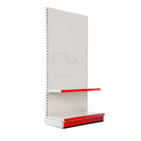 Raft cu Spate Perforat 225x95 cm – Baza 50 cm + Polita 40 cm, alb-rosu