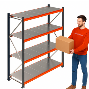 Raft de Depozitare Polirack™ – 250 cm înălțime, 80 cm adâncime, 200–350 kg/nivel