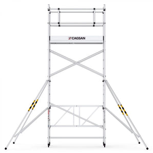 Schela pliabila din aluminiu - Inaltime de lucru 545 cm - Cod: Cagsan F360