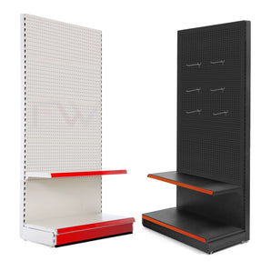 Perforated wall shelves for shops 225x95 cm, Base 50 cm + 1 shelf 40 cm