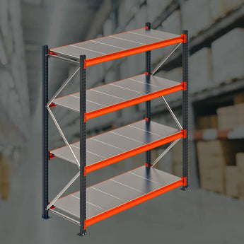 Rafturi Depozitare "Light-Duty", adancime 80 cm, inaltime 300 cm - Raft de depozit Polirack™ 200-350 kg/nivel