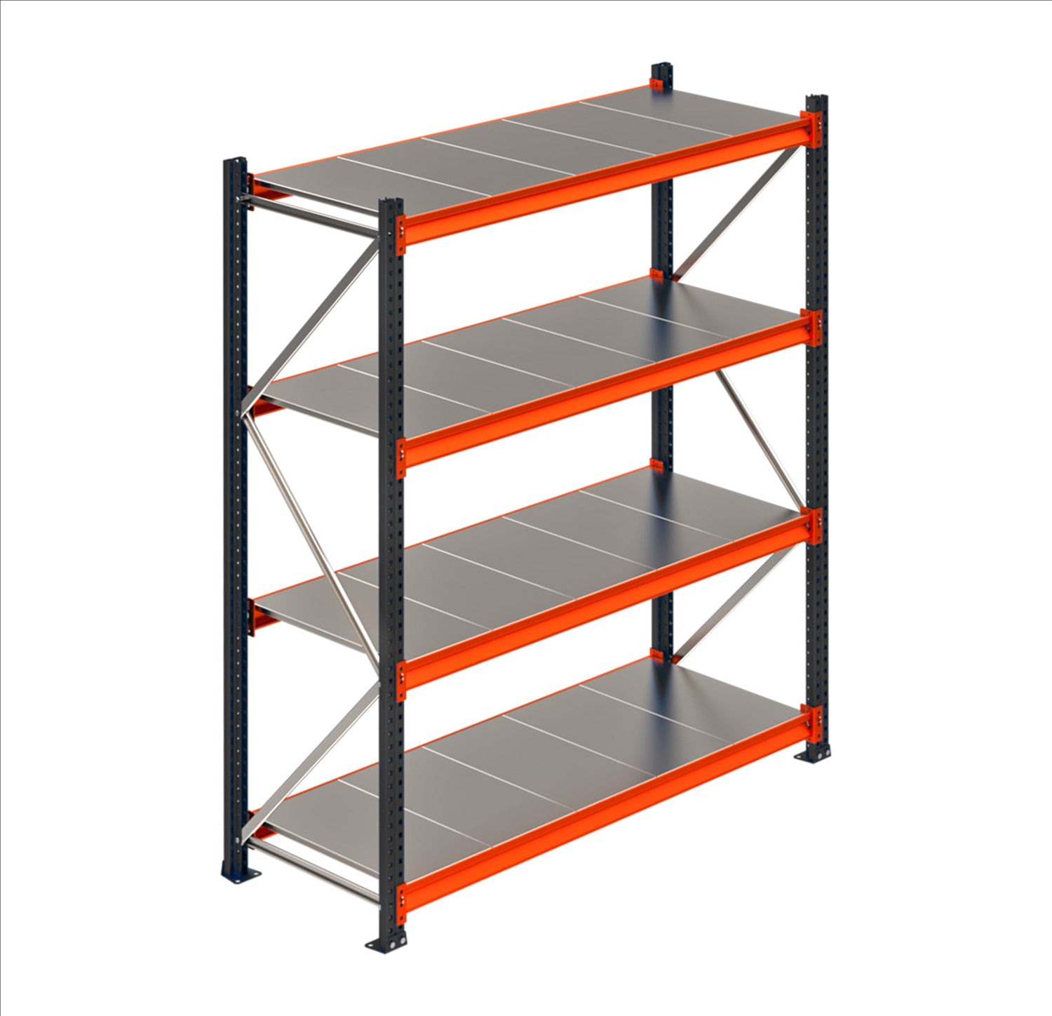 80cm Raft Raft de Depozitare Polirack™ – 350 cm înălțime, 80 cm adâncime, 200–35 ...