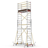 Schela telescopica mobila din aluminiu S006XLN - Inaltime de lucru 622 cm - Brand Mobech & Cagsan