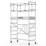 Schela pliabila din aluminiu - Inaltime de lucru 364 cm - Cod: Cagsan F180