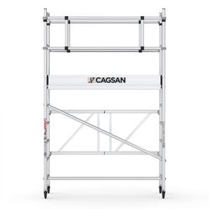 Schela pliabila din aluminiu - Inaltime de lucru 364 cm - Cod: Cagsan F180
