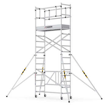 Schela pliabila din aluminiu - Inaltime de lucru 545 cm - Cod: Cagsan F360