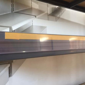 Suport etichete pret autoadeziv transparent 39*1000 mm pentru rafturi metalice